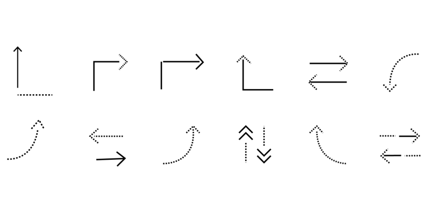 Directional arrow sign png