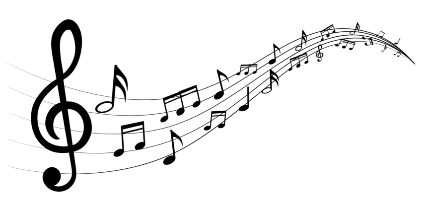 Floating music notes png