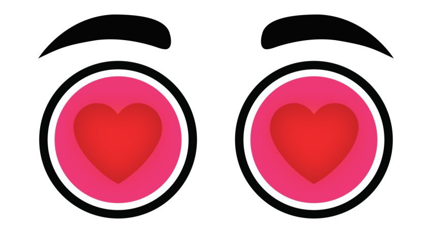 Love Heart Eyes PNG