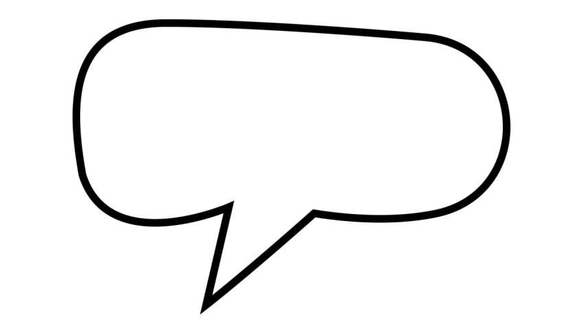 Rectangle Speech Bubble PNG Free Download