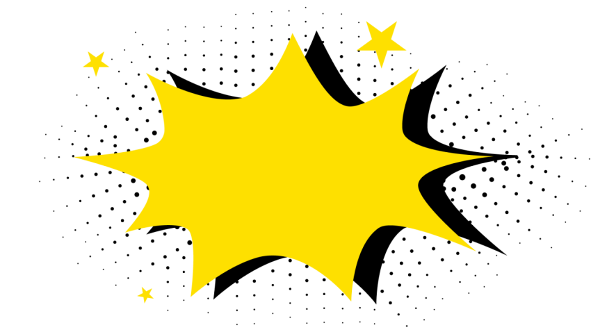 Comic Explosion PNG Transparent