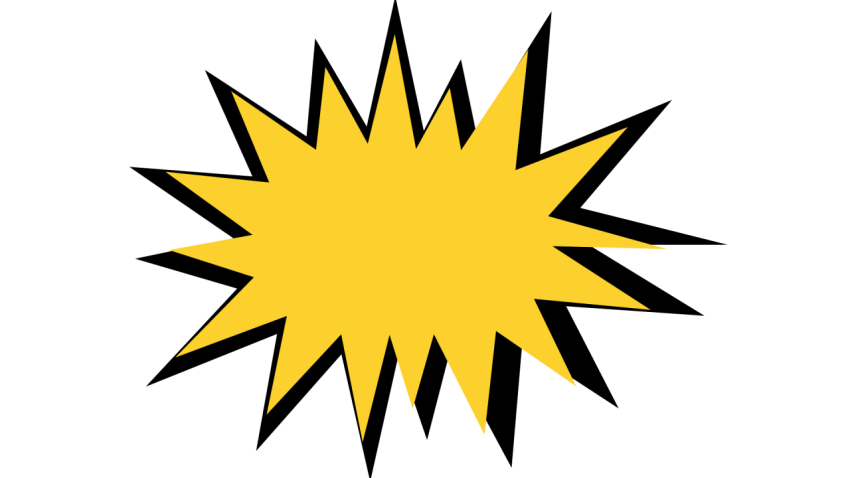 Comic Explosion PNG Transparent Free