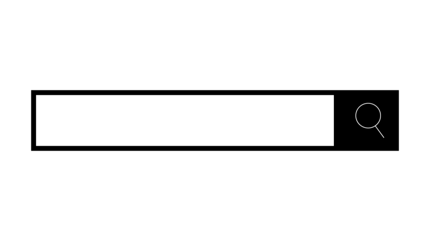 Blank Search Bar with Separate Search Icon PNG