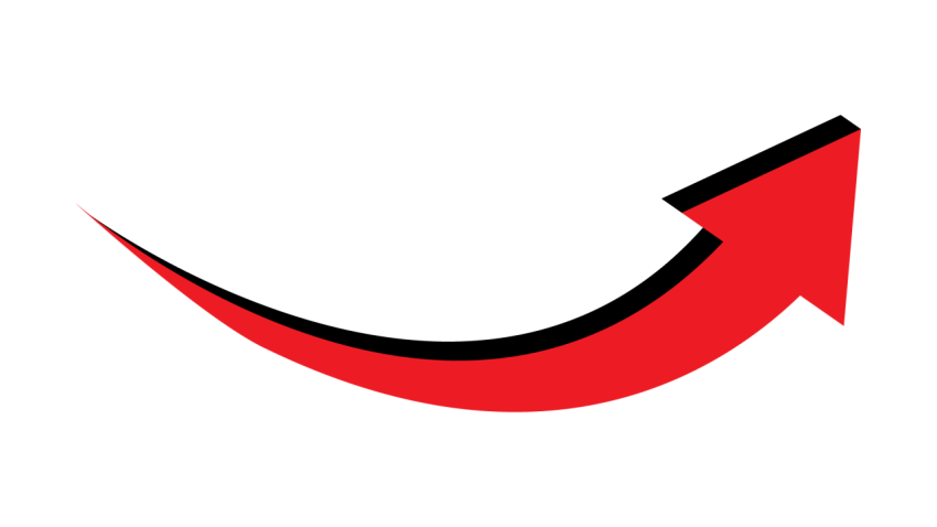 Red Curved Arrow PNG For Free Download