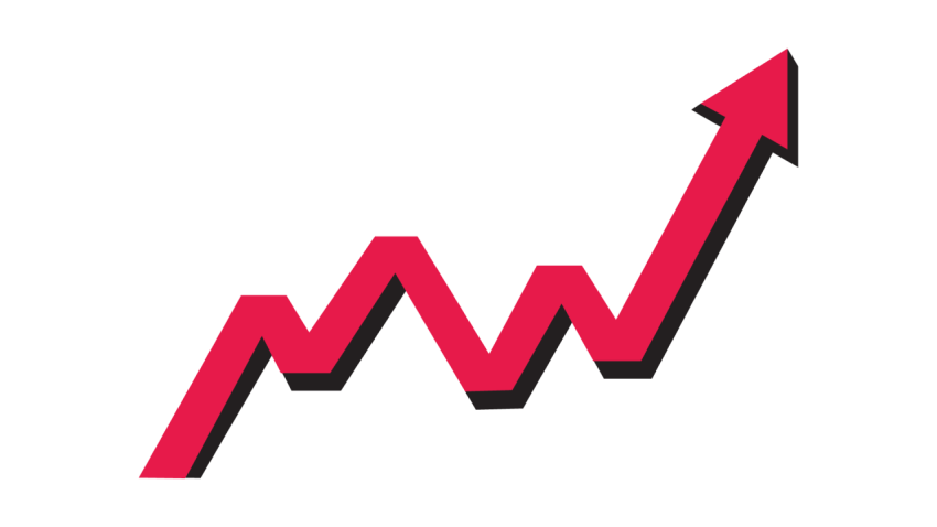 Upward zigzag arrow symbol png