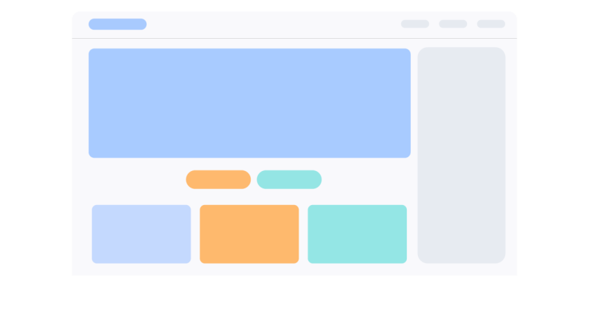 Web Landing Page Layout PNG