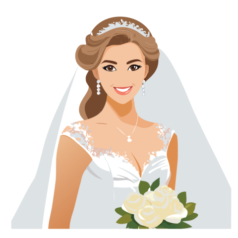 Christian wedding vector
