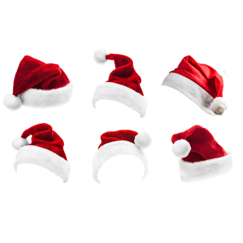 Transparent santa hat