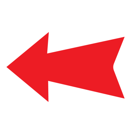 Transparent red arrow png