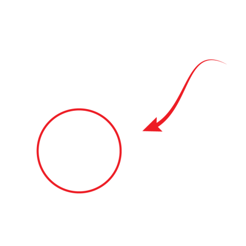 Red circle with arrow png transparent