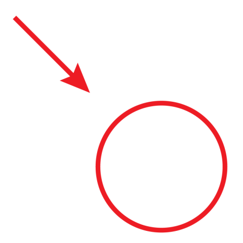 Red circle with arrow png
