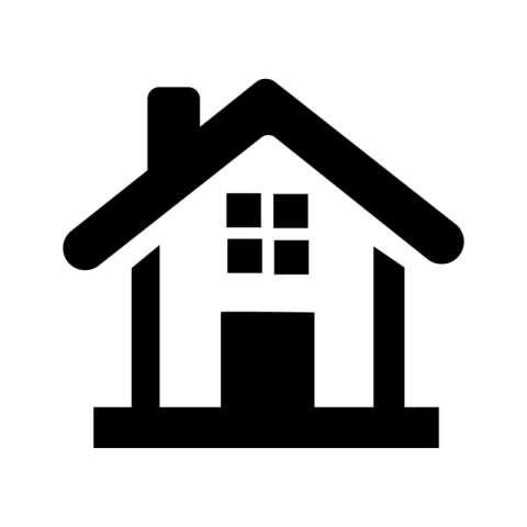 Black home icon png free download