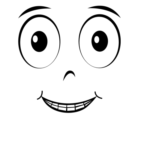 Cartoon Eyes and Mouth Png