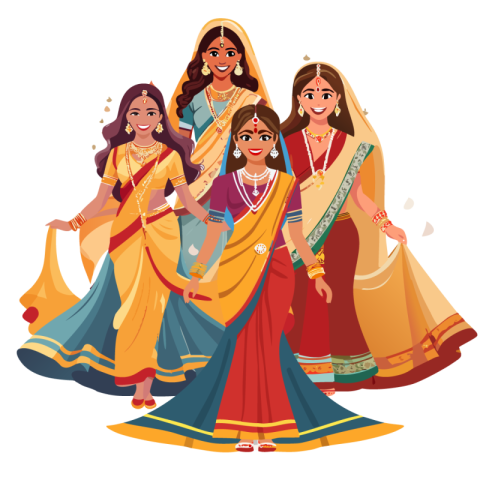 Indian women vector