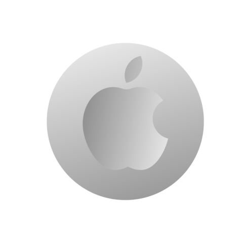 Apple logo png white