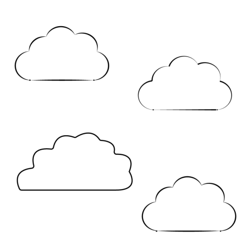 Cloud outline png free