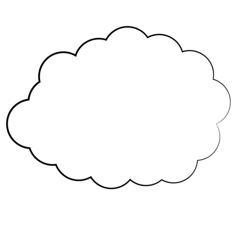 Cloud Outline png Transparent