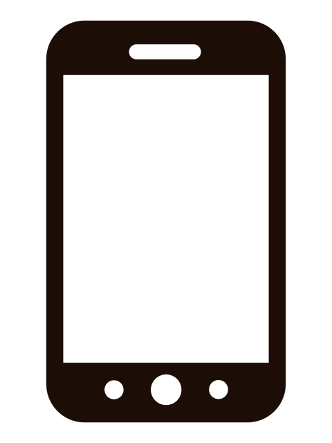 Dark Brown Smartphone Mockup PNG for App