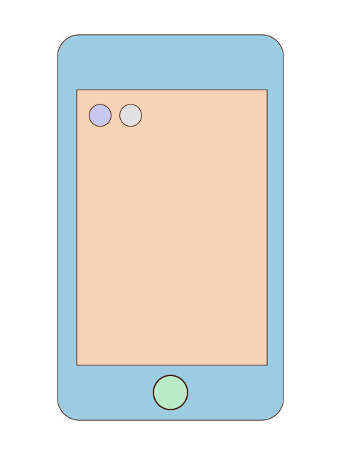 Smartphone UI Mockup PNG with Minimal Design