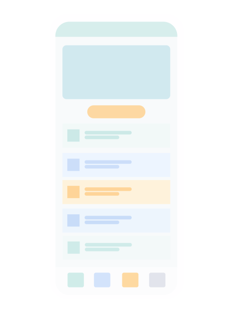 Mobile App UI Layout PNG