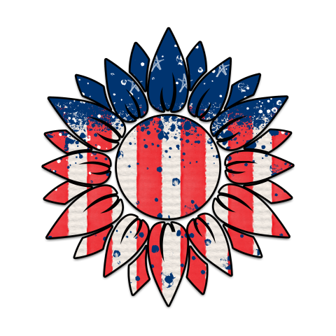 American Sunflower sublimation image