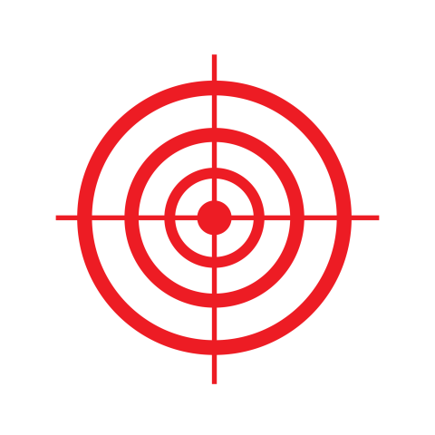 Red target png transparent free download