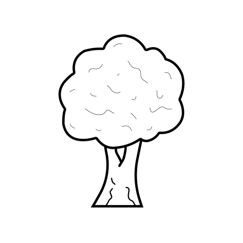Tree png white and black transparent