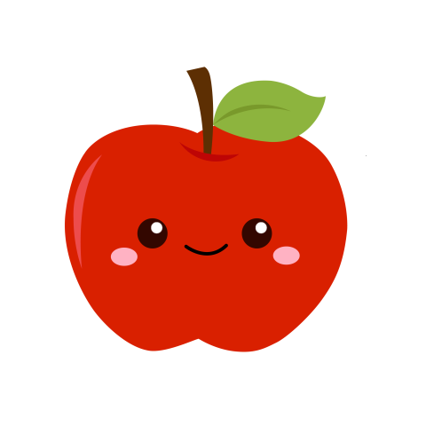 Cute apple png image free download