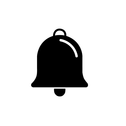 Bell icon black png image download