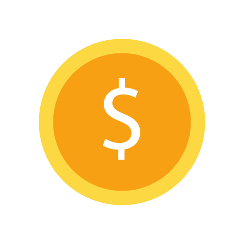 Dollor coin clipart png transparent