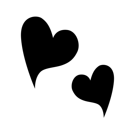 Black heart png transparent