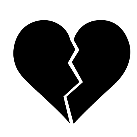 black heart broke png image