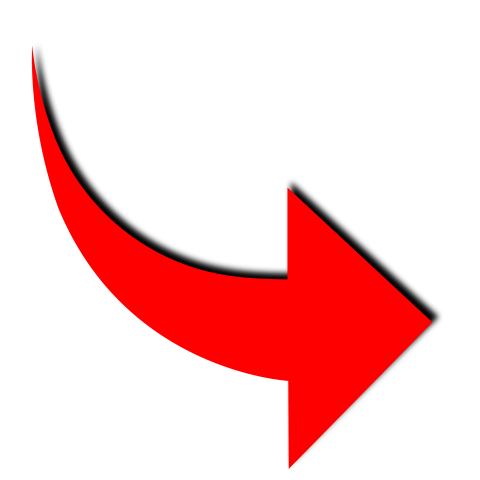 Curved red arrow png transparent image download