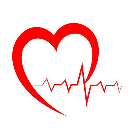 Ecg line heart png image free download