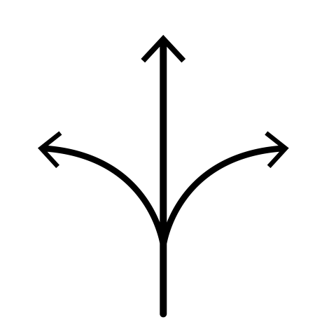 3 way arrow png transparent download