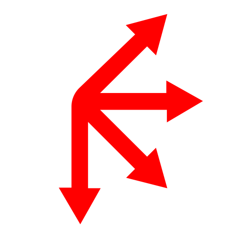 Four direction arrow png image download