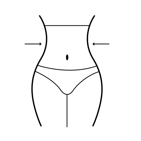 Fitness activities thin line diagram png