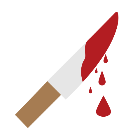 Blood with knife png