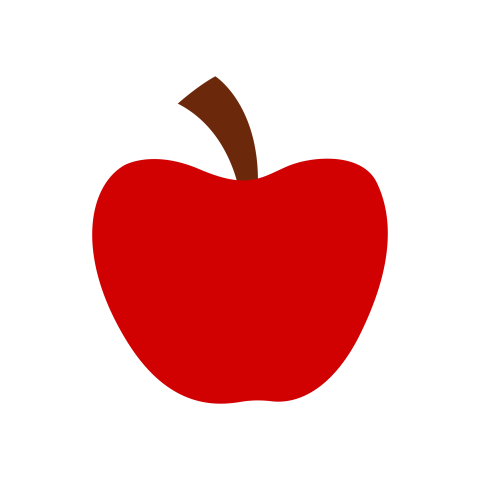 Red apple vector png