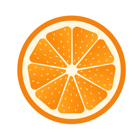 Orange slice illustration png transparent