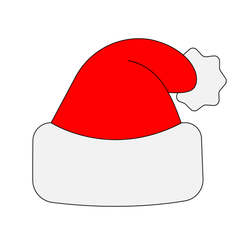 Santa hat png transparent