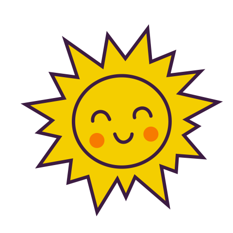 Cute sun vector png image free download