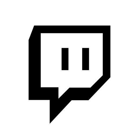 Twitch logo black background