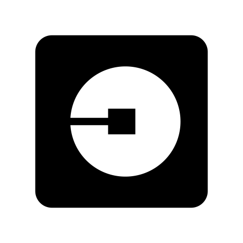 Uber logo png black