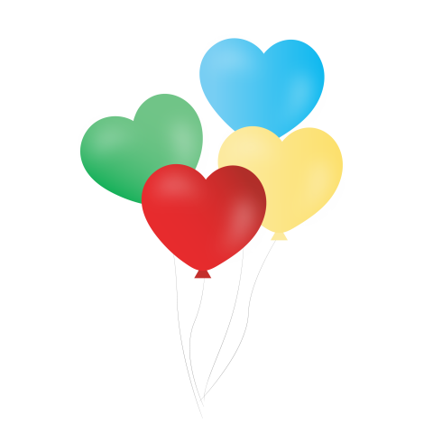 Heart shape ballon png free download
