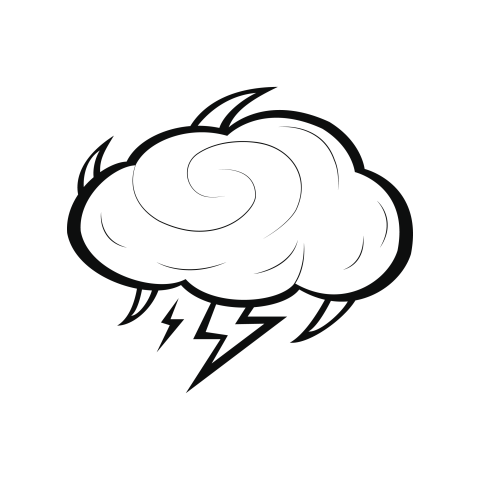 Cloud with thunder png free download