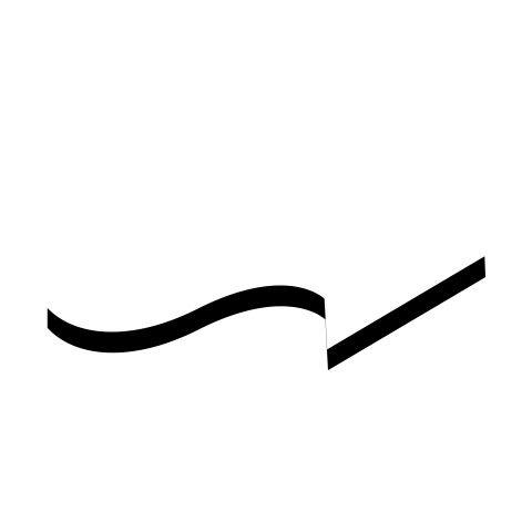 Curved white arrow png free download