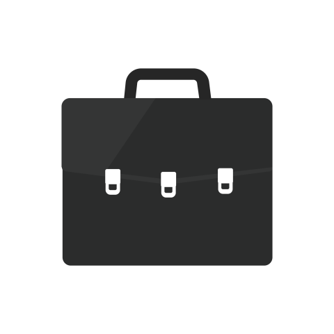 Black Business Briefcase PNG Free Download