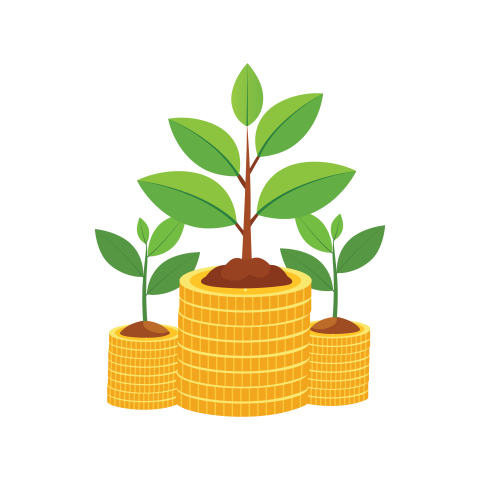 Business Growth & Investment PNG Illustration