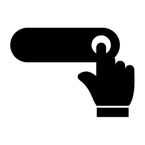 Finger Press Button PNG